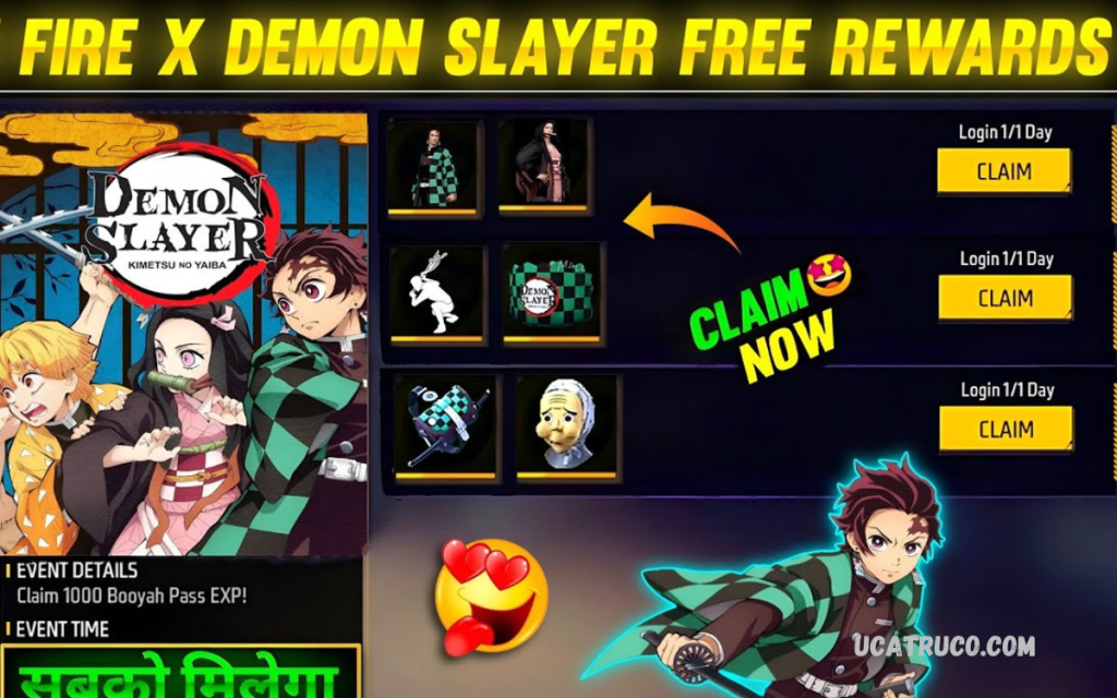 Free Fire x Demon Slayer
