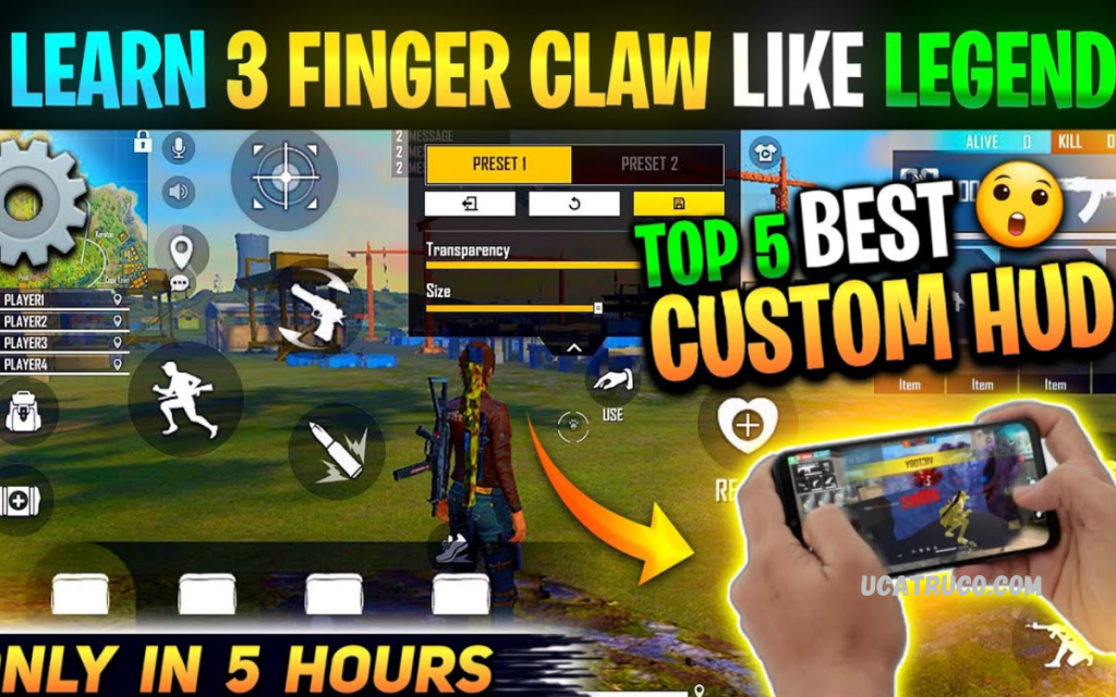 Free Fire 3-Finger Custom HUD
