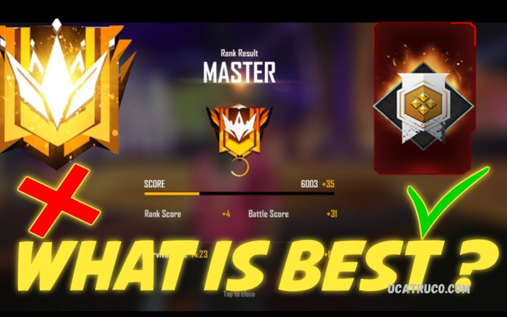Free Fire Master Rank Score