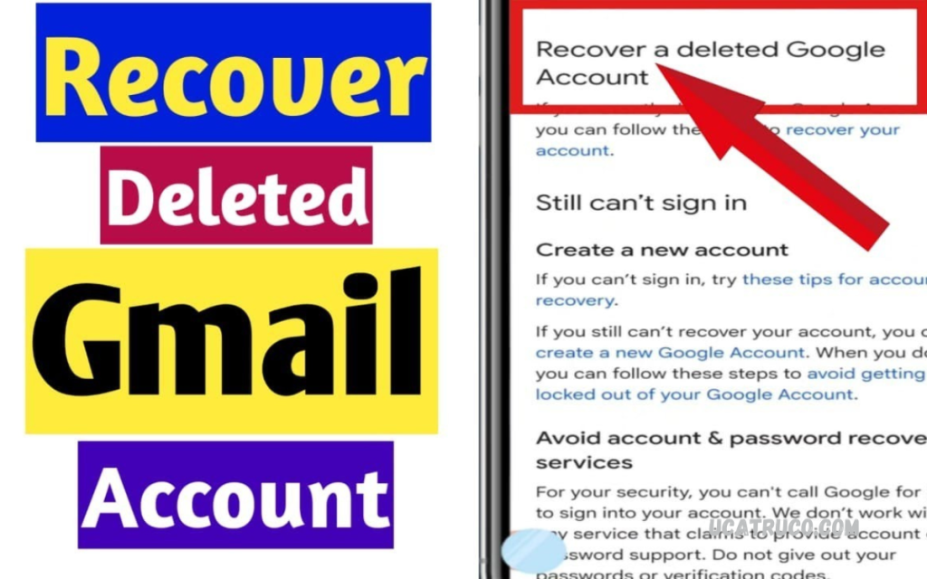 Google Account Delete Recovery